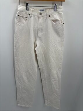 Vintage 80s‎ 90s Esprit High Waisted White Denim Mom Jeans Sz 7